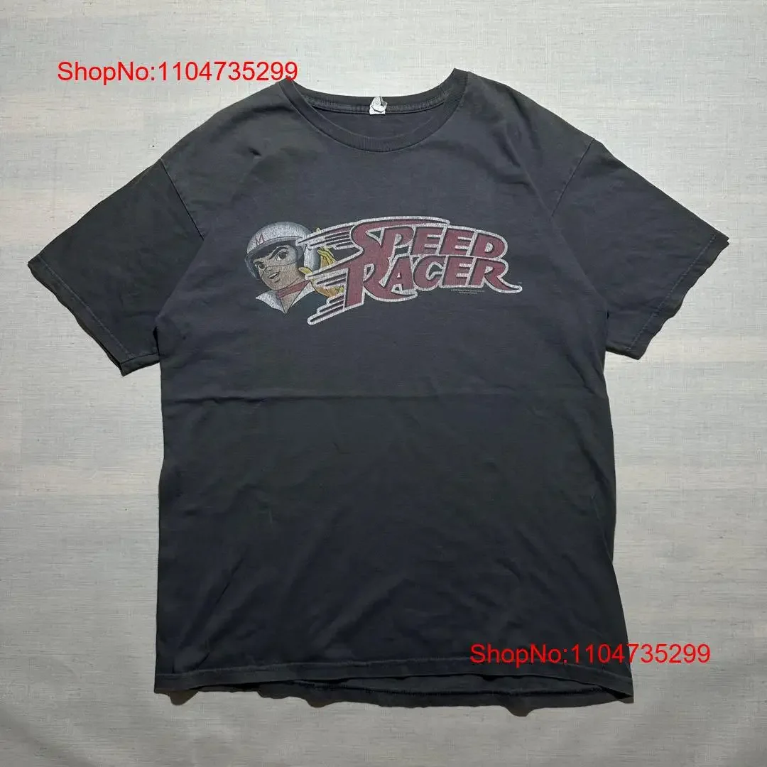 

Mach Gogogo Speed Racer Vintage T Shirt L Y2K USA Official Old vintage Washed streetwear Stylish designer clothes Breathable