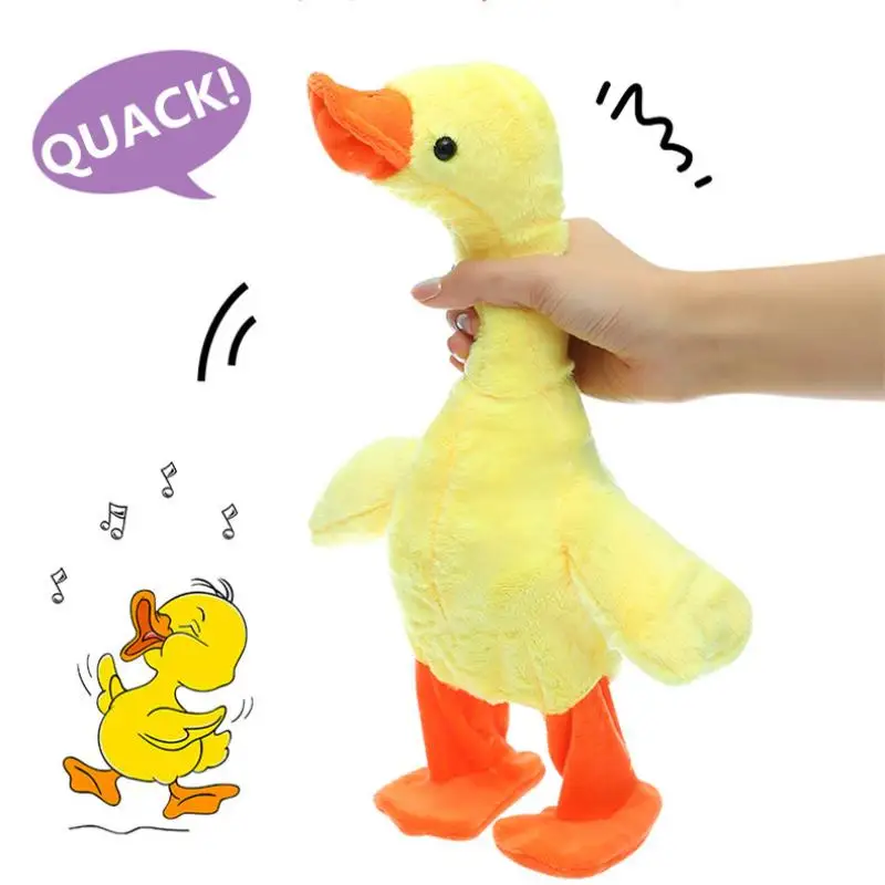 

1Pcs Dancing With 138 Music Baby Toys Talking Singing And Walking Duck Musical Duck Plush Toy Christmas Gifts