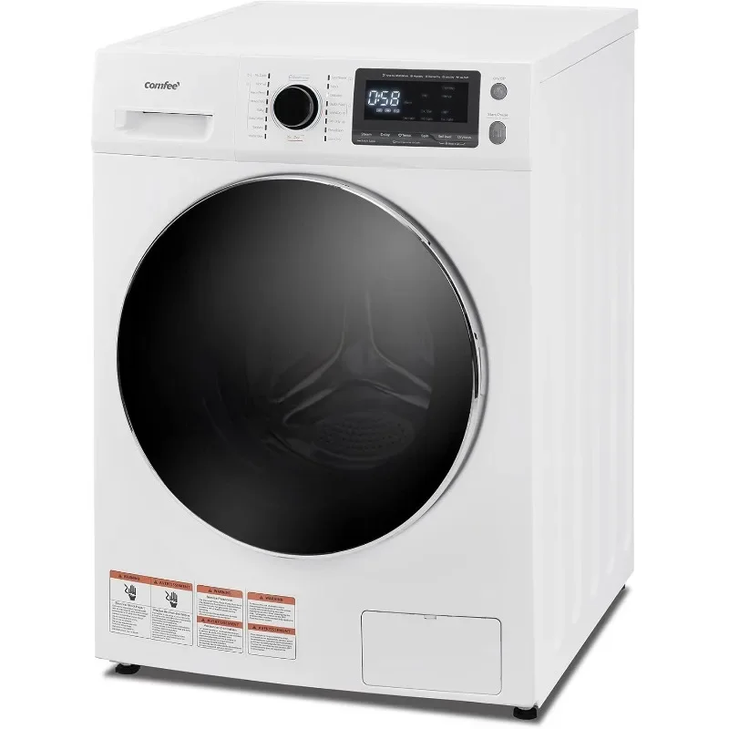 Washer and Dryer Combo Steam Care, Overnight Drying, Shock-Free Front Load Fully Automatic Machine