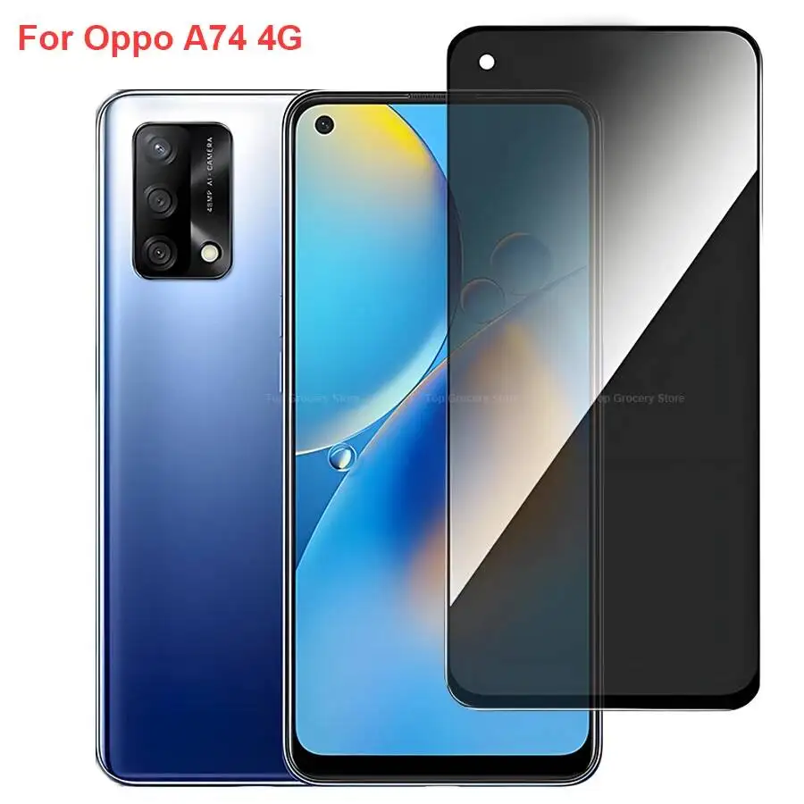 

Oppo A74 CHP2219 Anti Spy Privacy Tempered Glass Protector Compatible For Oppoa74 4G Full Cover Screen Phone Film