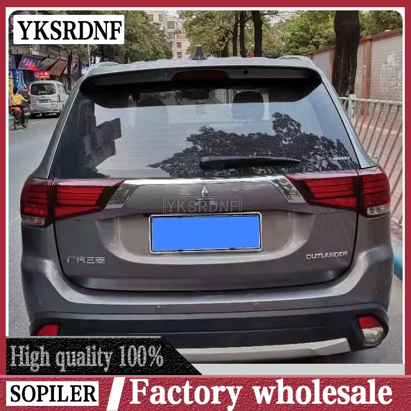 For Mitsubishi Outlander 2013 to 2019 roof spoiler High quality ABS spoiler Primer or any color rear spoiler for Outlander