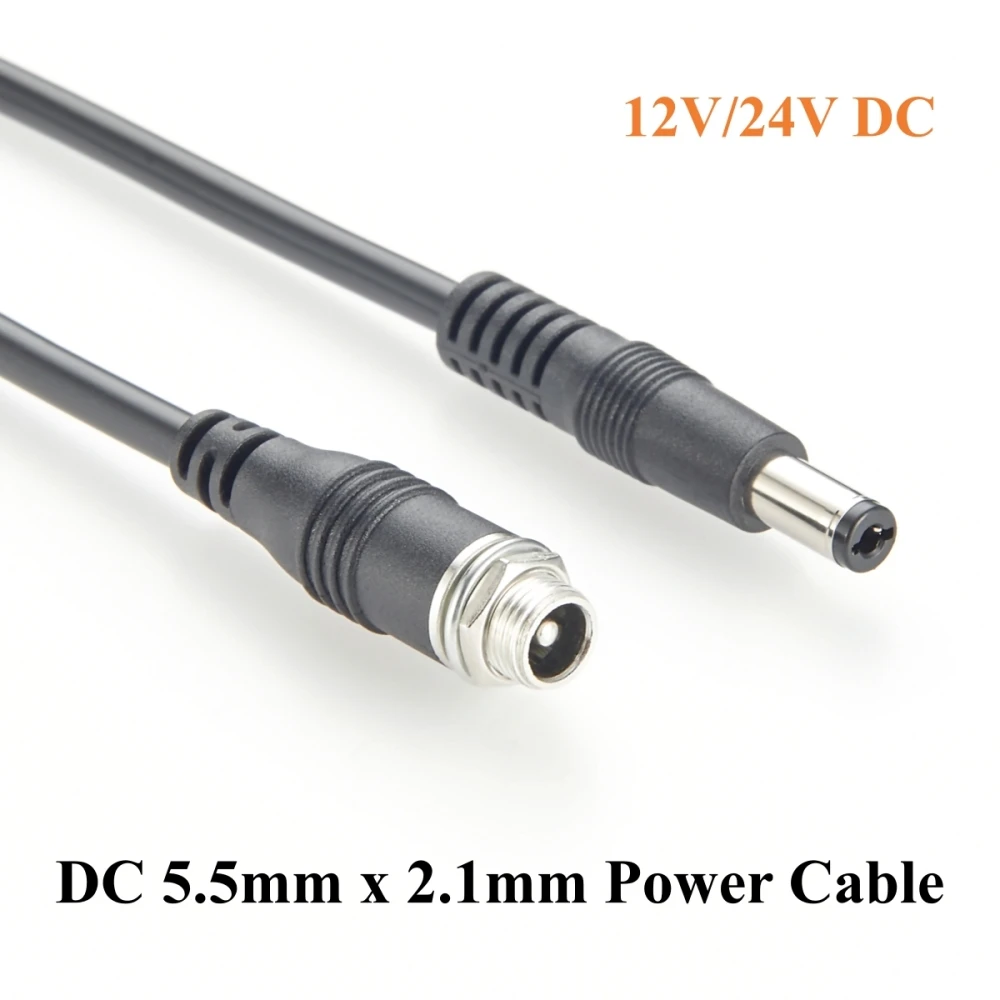 

Кабель питания постоянного тока 5,5 мм x 2,1 мм для монтажа на панели Удлинительный кабель постоянного тока «папа-мама» для 12 В/24 В, камеры видеонаблюдения, светодиодной ленты