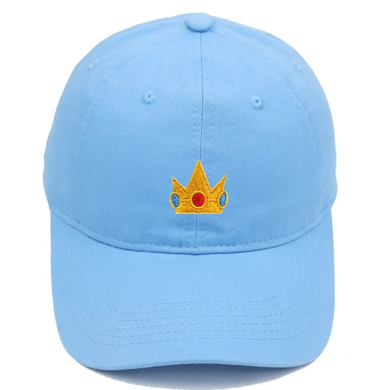 Super Mario księżniczka brzoskwiniowa czapka z daszkiem Anime haftowana letnia zewnętrzna czapka z filtrem przeciwsłonecznym czapka typu snapback