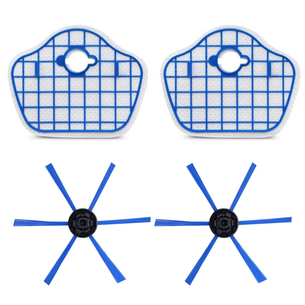 Новые 4 шт. запасные части для FC8013 FC8774 FC8772 FC8776, аксессуары для пылесоса, боковые щетки, фильтрующие сетки