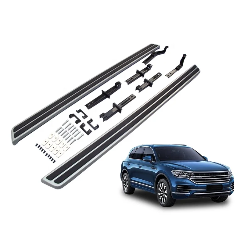 

Modification New Design Black Aluminum Alloy Universal Fixed Side Step Exterior Accessories for Car Suv VW TOUAREG 20