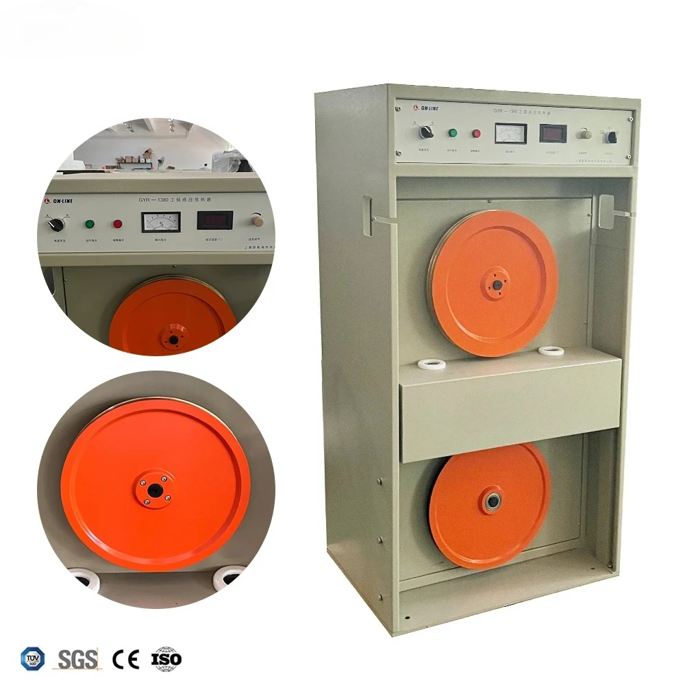 على الخط GYR-1000N 0.5-3 مللي متر تردد الطاقة التسخين المسبق خط البثق موصل آلة التسخين المسبق سلك العمل تردد التسخين المسبق