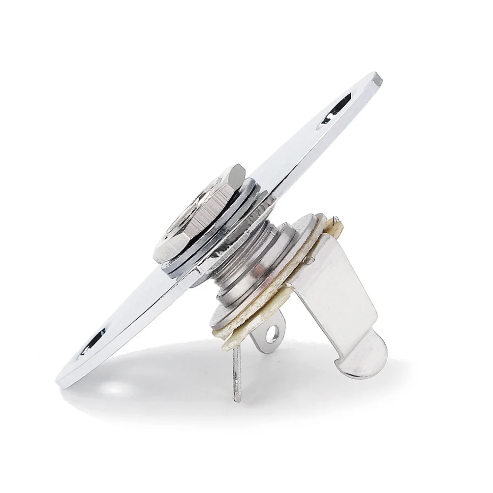 

Durable Guitar Output Jack Plate Mono Electronic Replacement for Acoustic Electric Guitar 25cm Wide 37cm Screw Hole Distance