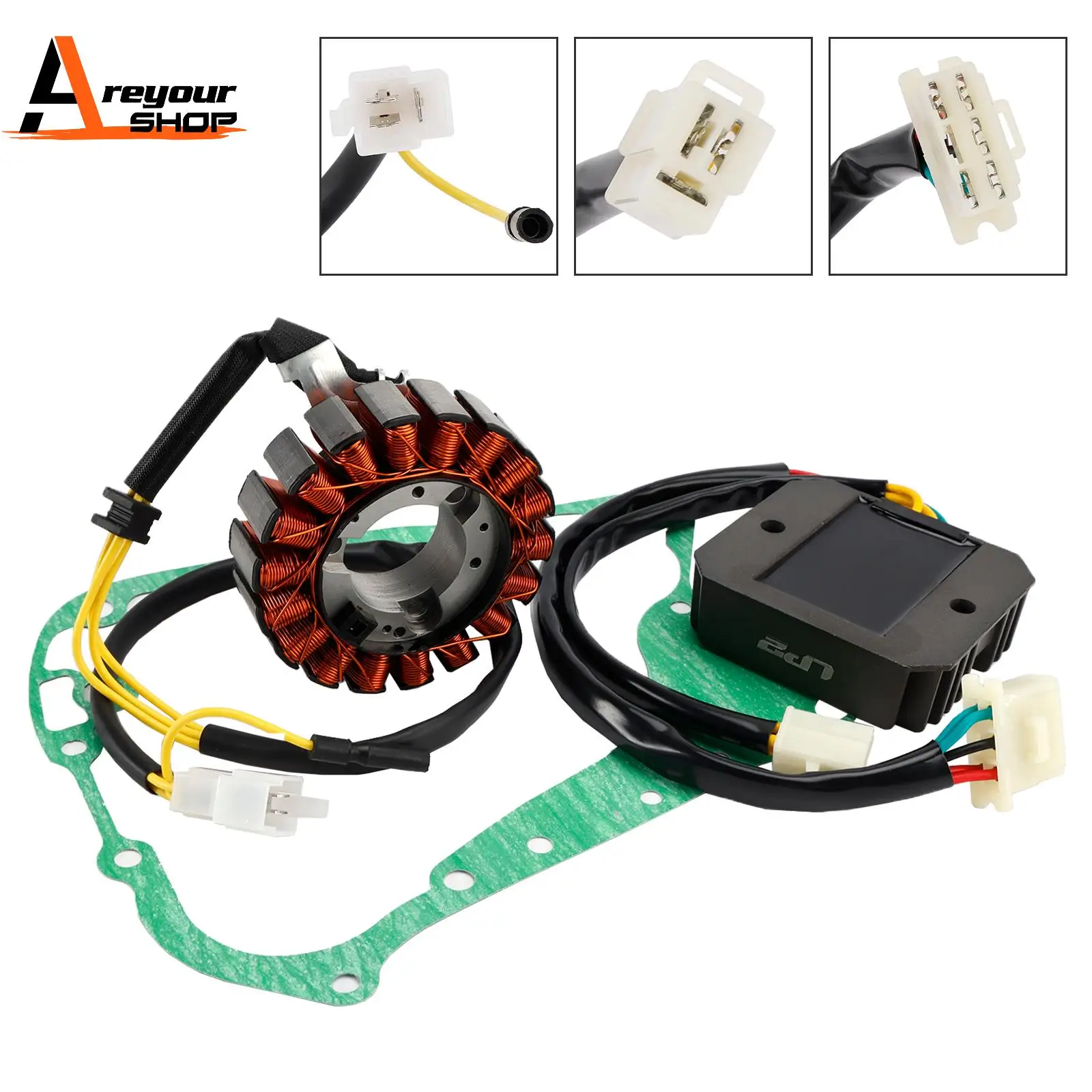 

Stator Regulator Rectifier Gasket Set for Honda Elite 250 Freeway CH250 1989-1997