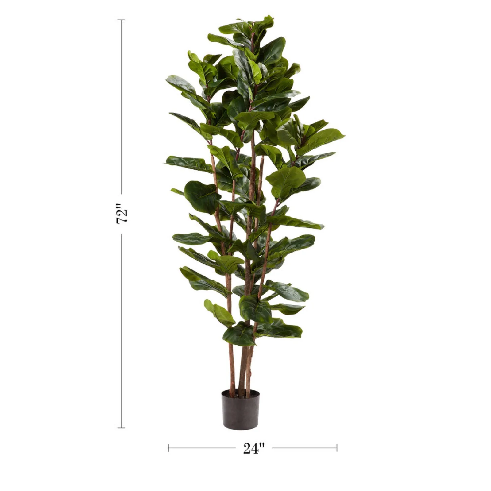 US  Artificial violin leaves, fig trees, 6 feet tall, artificial plants, natural feeling, indoor leaves-