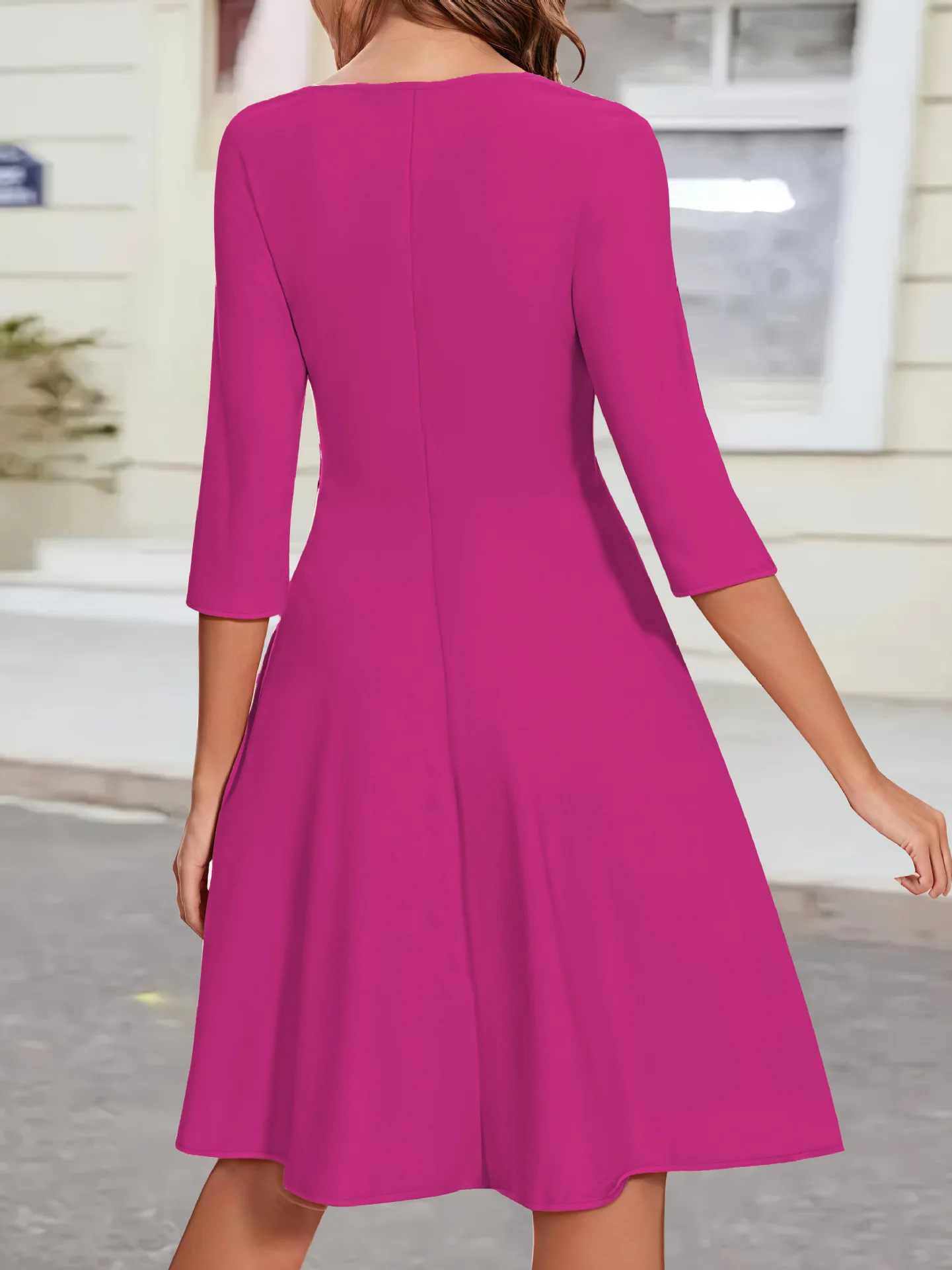 a line plus size winter dress Lavender Plus Size A-line Shin Length Dress – JBeSassy.com