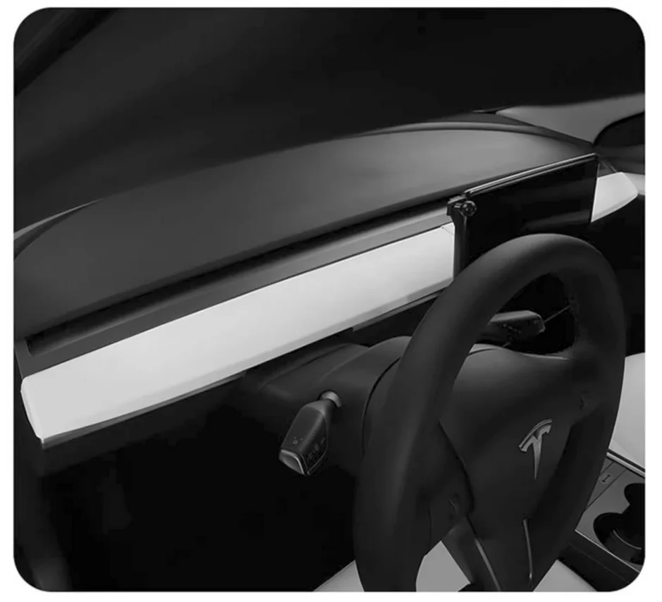 For Tesla Model Y & Model 3(2020-2023) Interior Modify Dashboard & Door Overlays Soft Silicone Decor Sticker Face-lift Cover