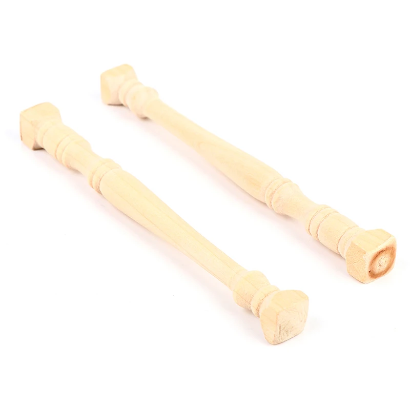 4 قطعة/المجموعة 1:12 دمية مصغرة خشبية عمود روماني لعبة الأثاث