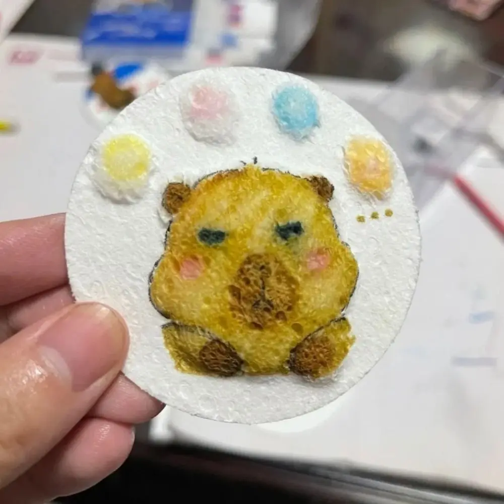 DIY Foam Texture Painting Paper Handicraft Educational Toy Puffy Texture Paper Facial Cleansing Sponge for Children