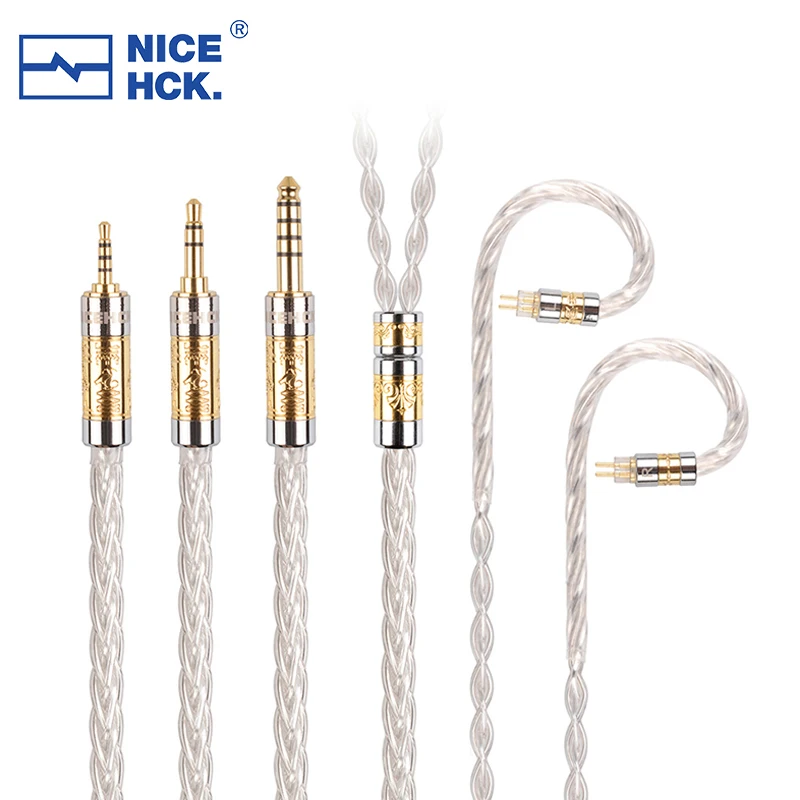 

NiceHCK MoonGod HIFI Cable Japan Silver Plated Furukawa Copper Earphone Wire 3.5/2.5/4.4 MMCX/2Pin/N5005 for Yume Ultra HIMALAYA