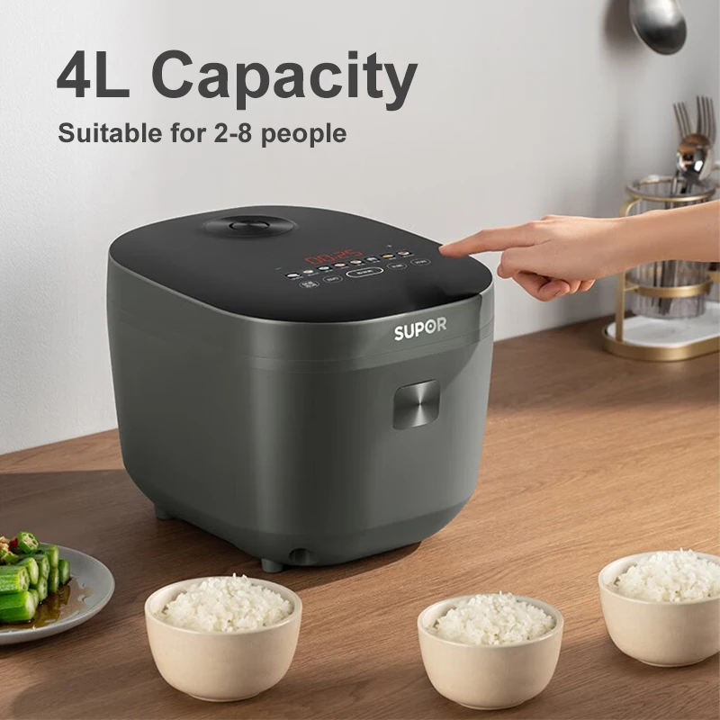 SUPOR 4L Rice Cooker with Picture Display Multi-function Menu Electric Cooker 220V Household Kitchen Appliances For 2-8 People