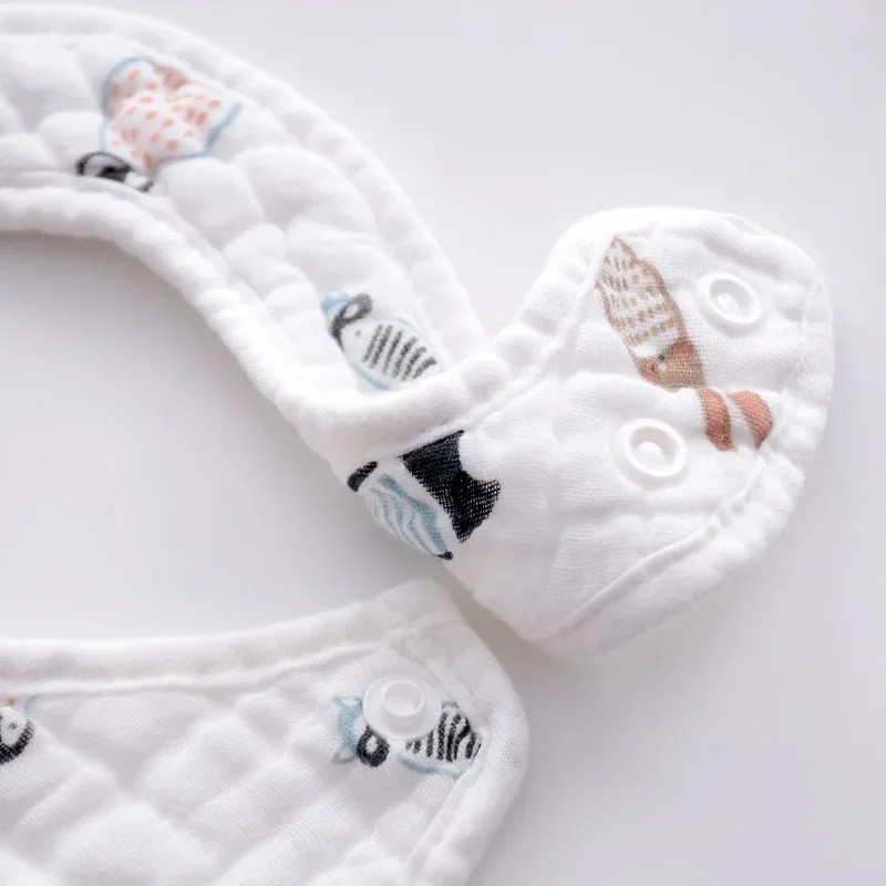 Baby Lätzchen 8 Schichten Gaze Musselin Baby Kinder Bandana Fütterung Burp Tuch Weichen Neugeborenen Speichel Handtuch Baby Mädchen Junge zubehör