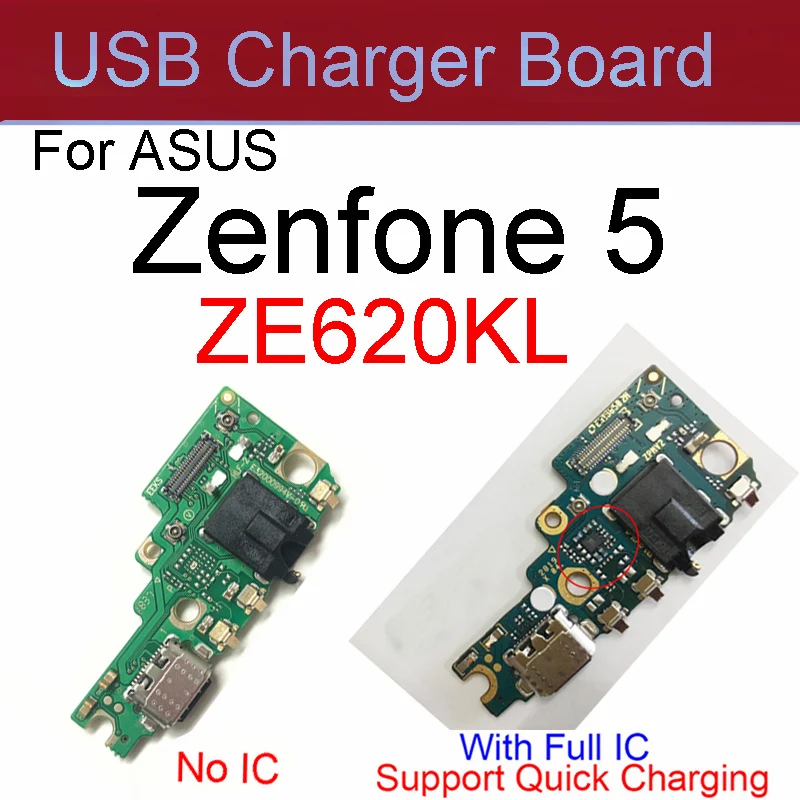 USB Charger Board Audio Jack For Asus Zenfone 5 2018 5Z ZE620KL Z01RD Charging Port Dock Connector & Microphone Flex Cable Parts