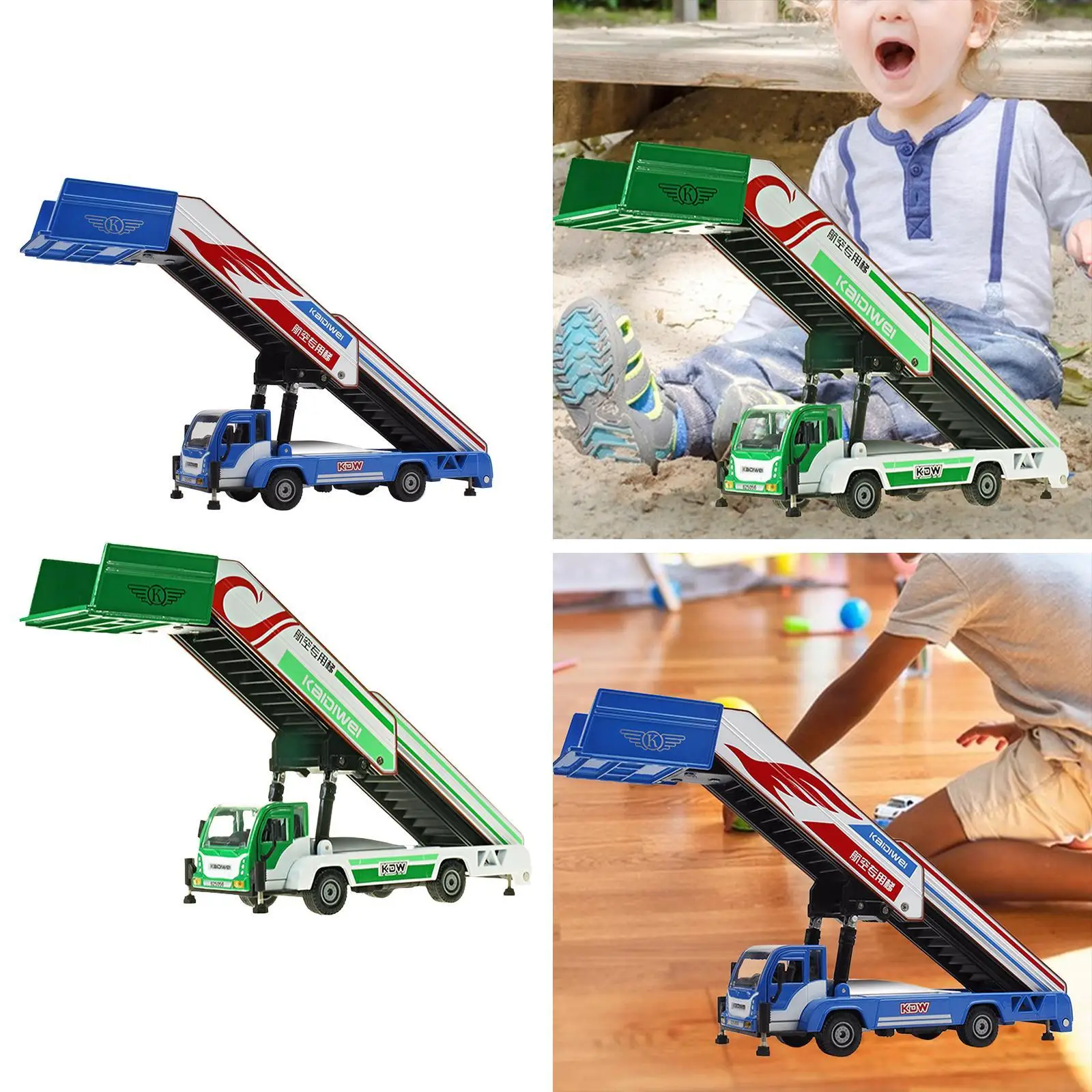 Miniature Airport Shuttle Bus Model 1/43 Alloy Diecast Car Toy for Children Educational Aviation Vehicle