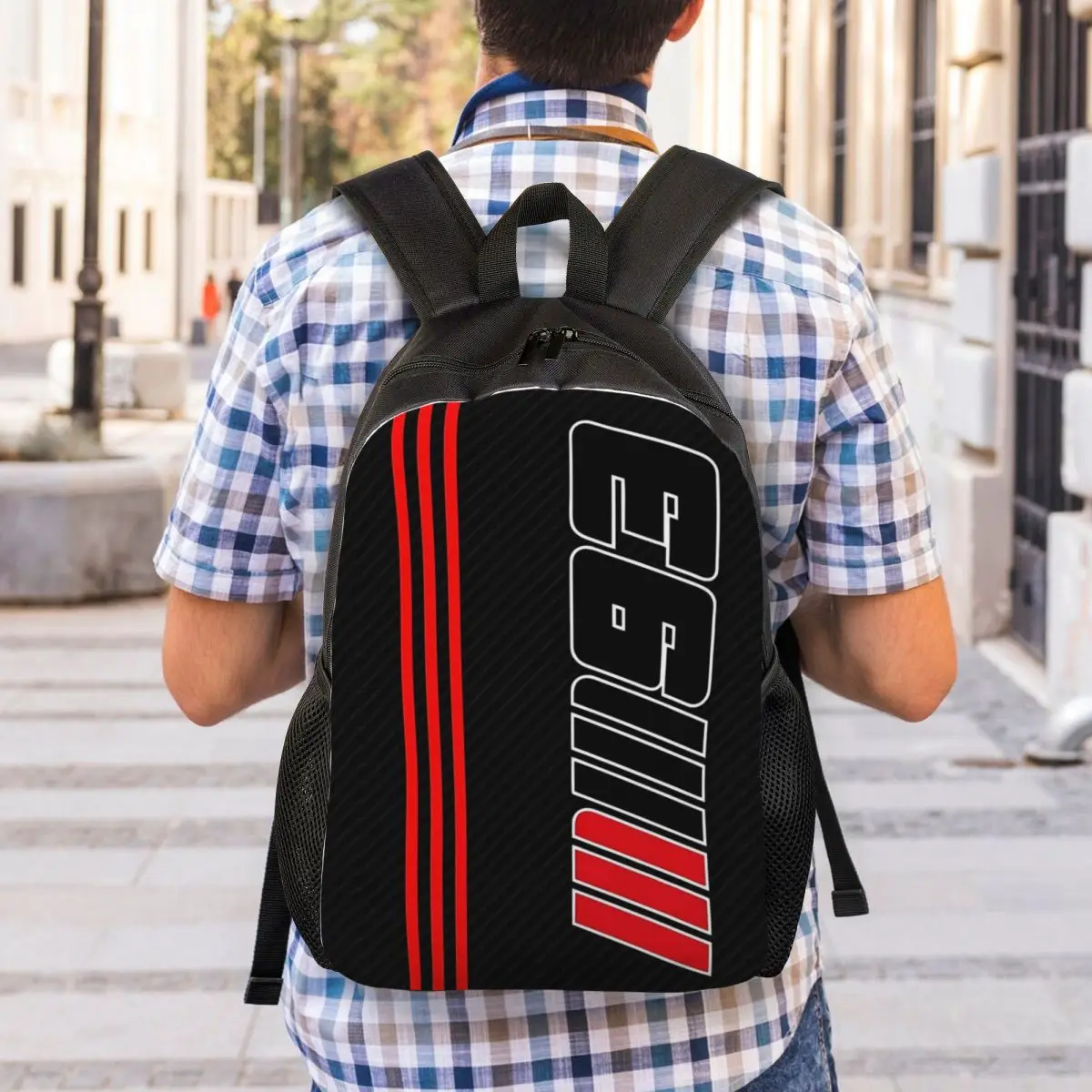Mochila personalizada Marquezs MM93 para mujeres y hombres, impermeable, escuela, universidad, Marc, bolsa, impresión