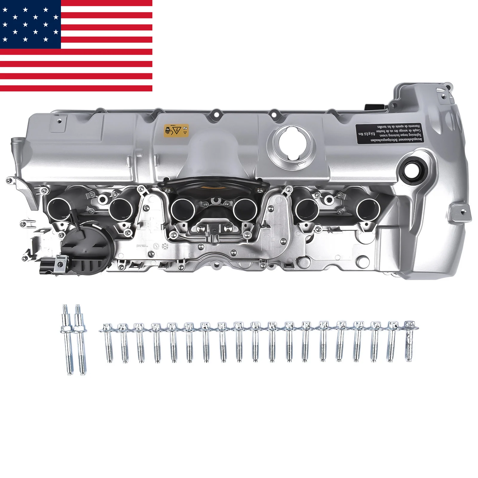 AP03 Aluminum Valve Cover w/ Gasket for BMW E70 E82 E90 E91 328i 528i 128i X3 X5 Z4 N52 3.0L 11127552281