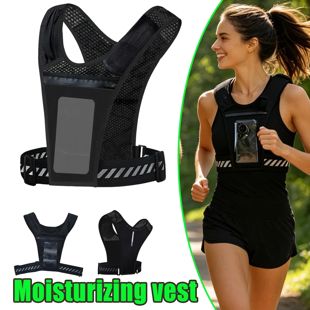 Ultra Light Breathable Running Vest With Touchscreen Phone Pocket Large Capacity Cycling Backpack For Marathon Trail Running