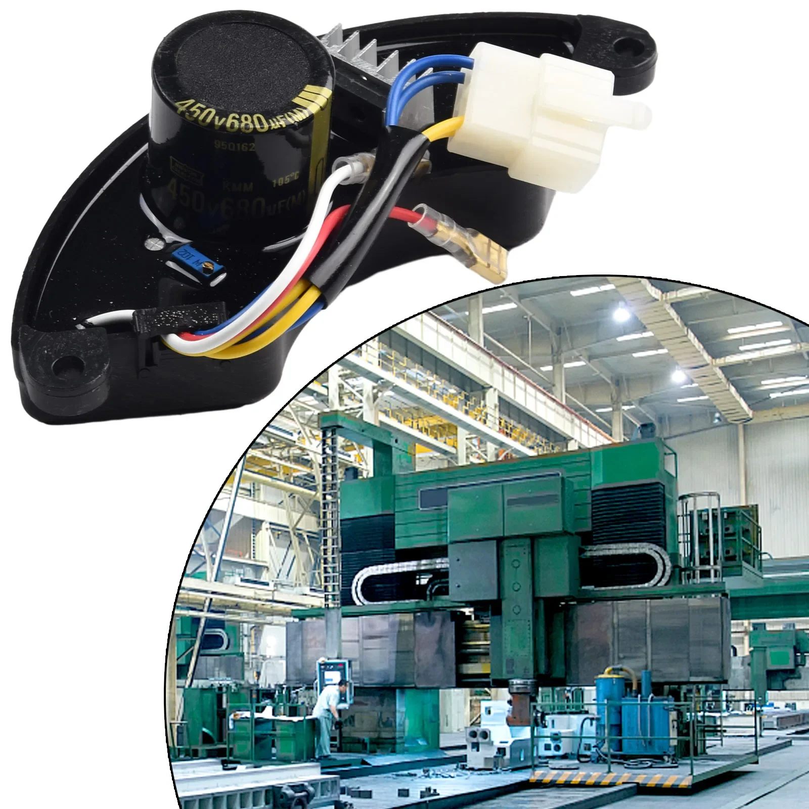 Imagem -05 - Regulador de Tensão Automático Avr 4kw 5kw 5.5kw 6kw 6.5kw 7kw 7.5kw para Gerador 450v 680uf Avr Regulador de Tensão Automático