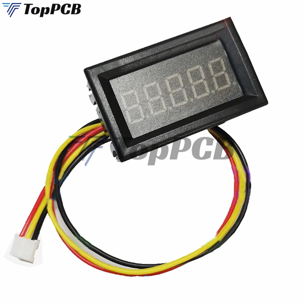 1Pcs 5 Digital LED Red Tachometer Gauge RPM Speed Meter Speed Sensor Digital Frequency Meter Speedometer for Brushless Motor