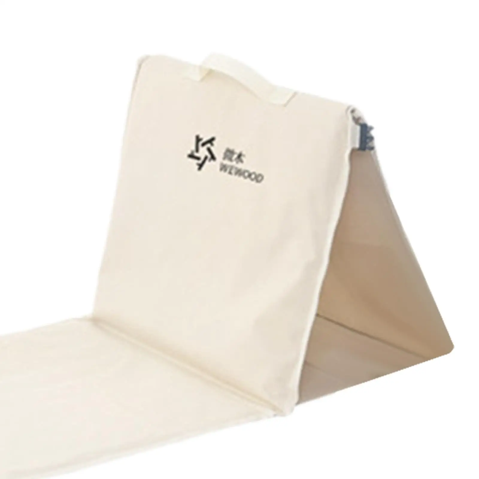 Folding Beach Chair with Back Support Folding Seat for Park Backyard Outdoor
