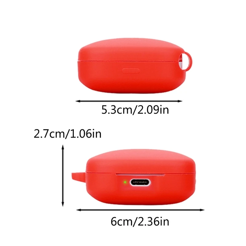 หูฟังซิลิโคน Protector ป้องกันรอยขีดข่วนและไม่ลื่นการออกแบบหูฟังกรณีซิลิโคนป้องกันสำหรับ 6 Active H7JF