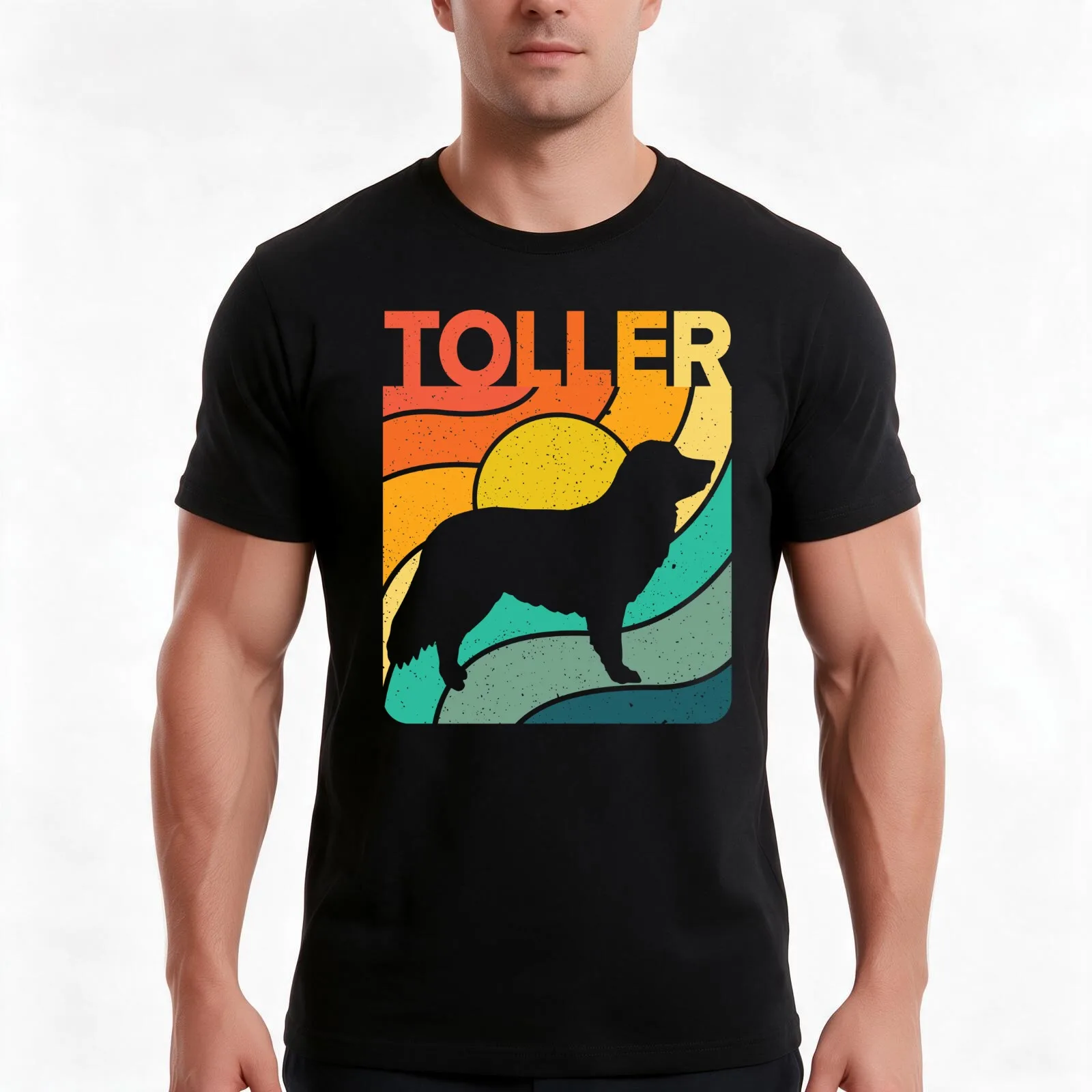 Nova Scotia Duck Tolling Retriever Dog Vintage Gift Pet Lover T-Shirt Summer Casual Cotton Tee Oversized Streetwear Tops