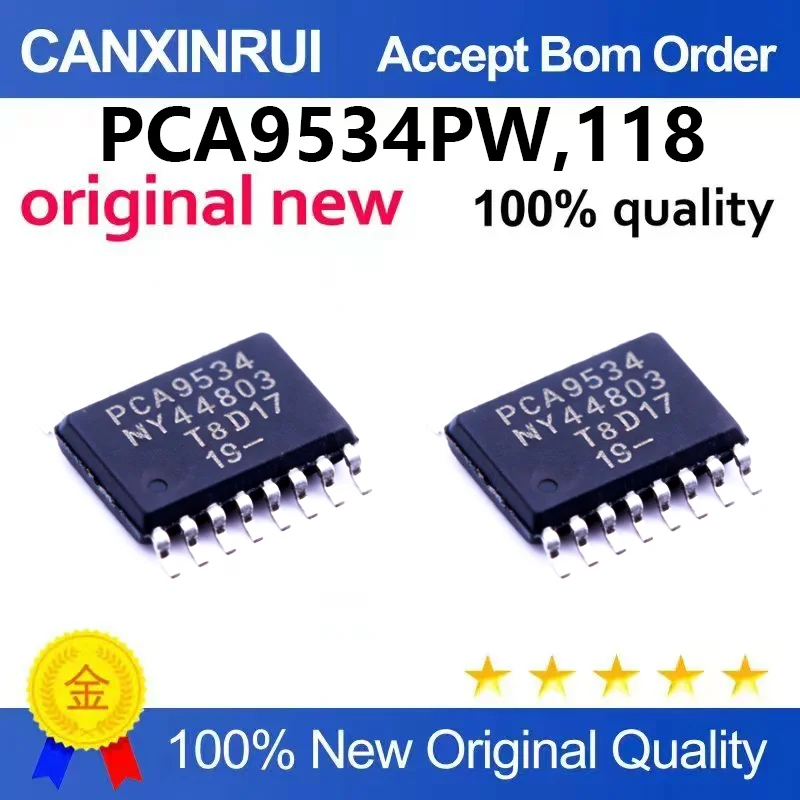 （5pcs-100pcs）PCA9534PW, 118 9534PW I/O extender TSSOP-16 brand new original