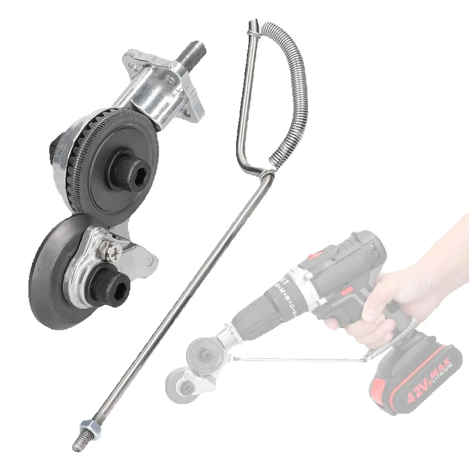 

Electric Drill Plate Cutter Metal Sheet Cutter Free Cutting Tool Nibbler Saw Cutter Plate Punch Scissors