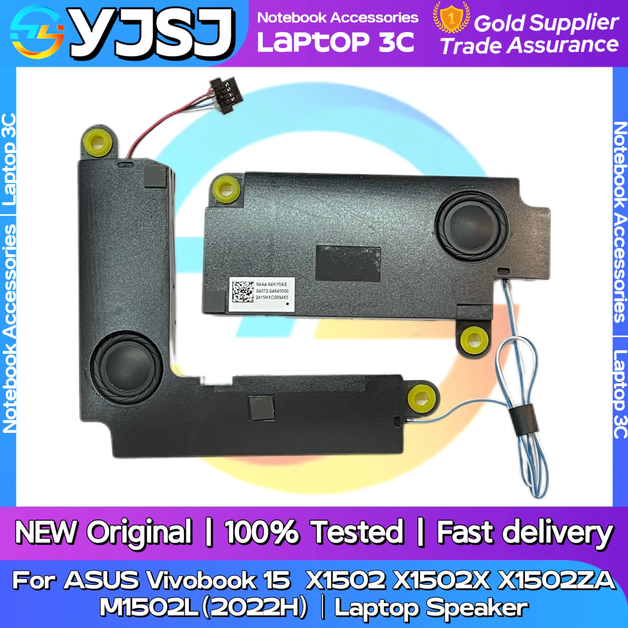 New Original Laptop Notebook Audio Speaker For ASUS Vivobook 15 X1502 X1502X X1502ZA M1502L  2022H  built-in speaker horn audio