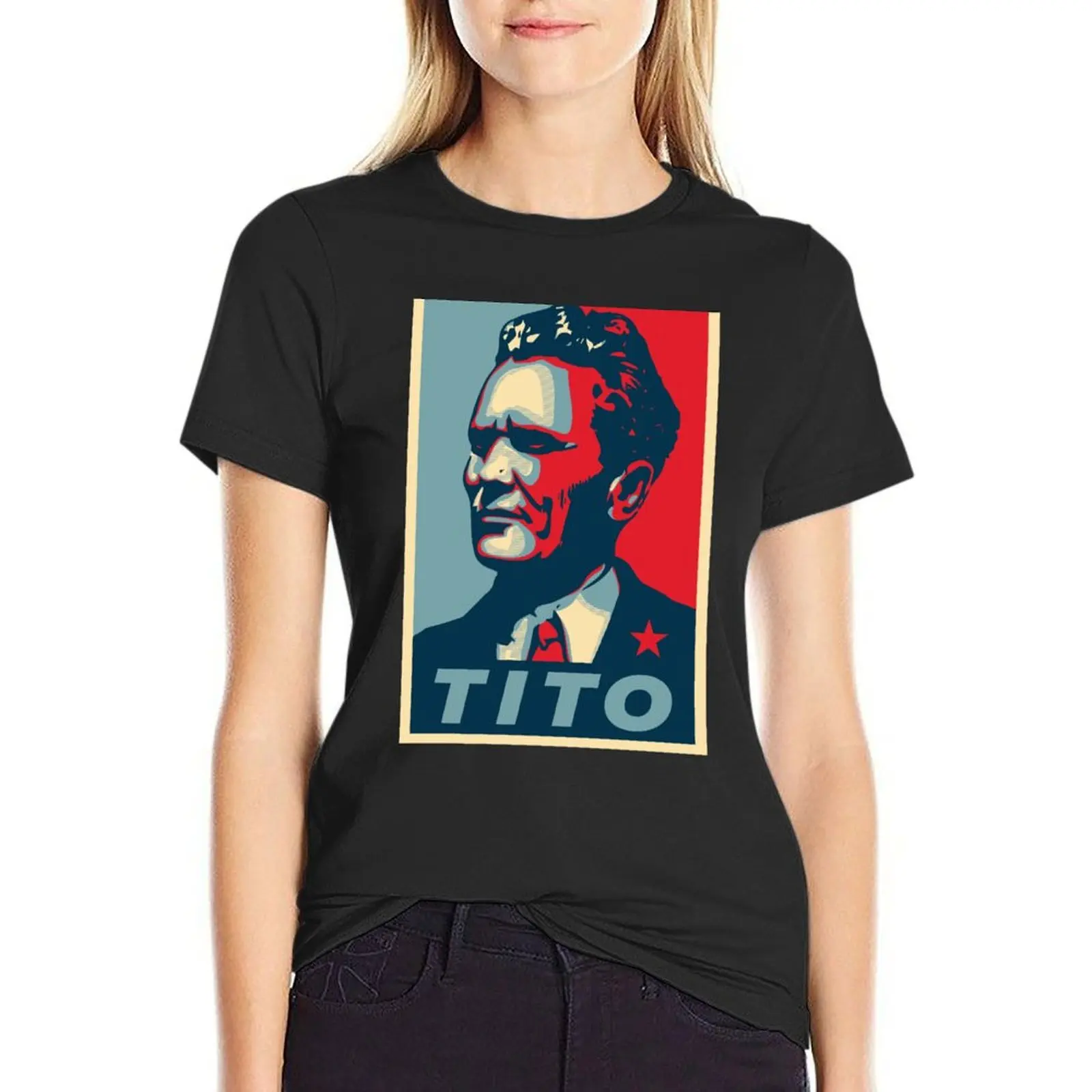 Josip Broz Tito T-Shirt plus size tops summer top western t shirts for Women