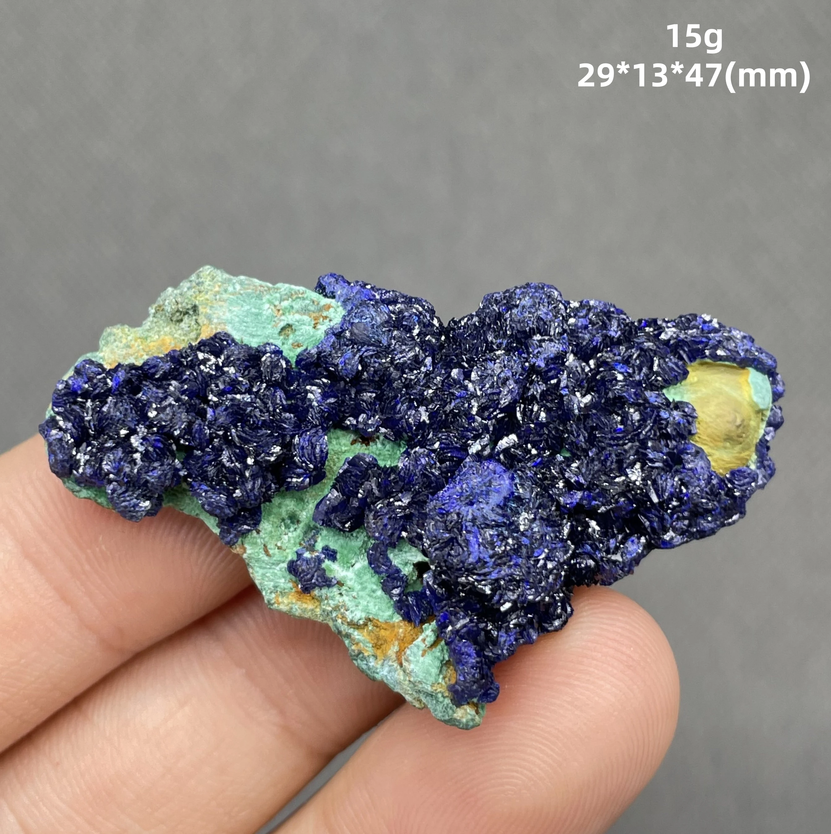 

15 g Natural Single crystal Azurite mineral crystal specimen healing from China (crystals and stones Quartz crystal stones )