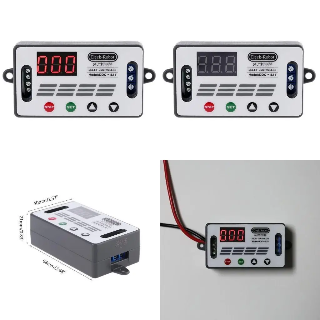 12V DDC-431 Timer Delay Switch Digital LED Display Delay Controller