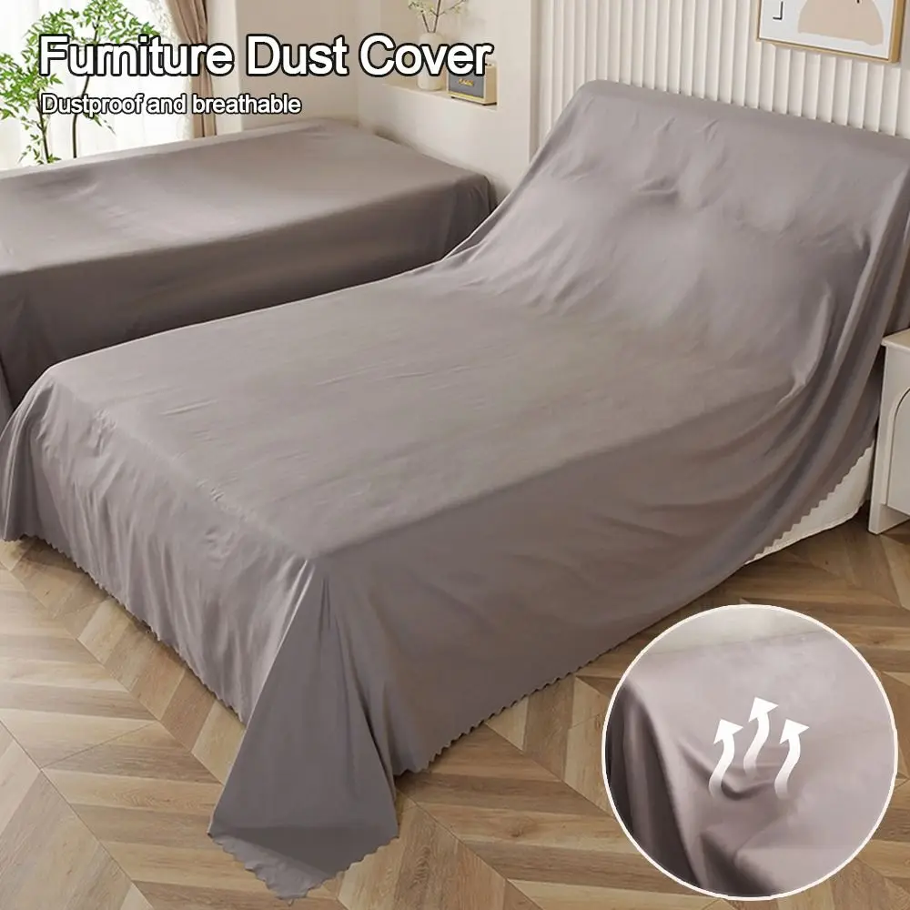 New Breathable Furniture Dust Cover Mold Resistant Large Size Dustproof Cloth Grey Dust Sheet Bed Sofa Tea Table Chair