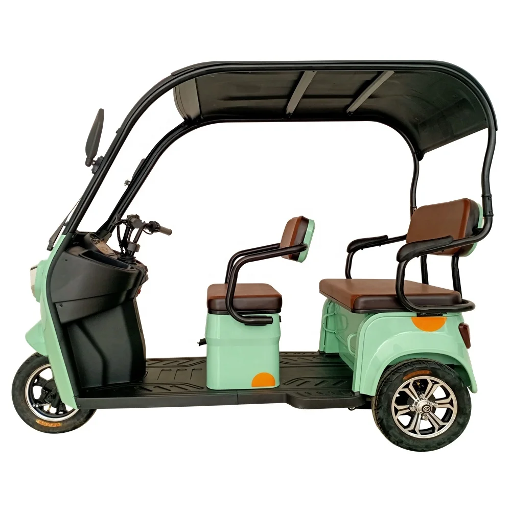 3 Wheel Electric Scooter With Canopy For Adults Electric Golf 3 Seats Sightseeing Electric Vehicle