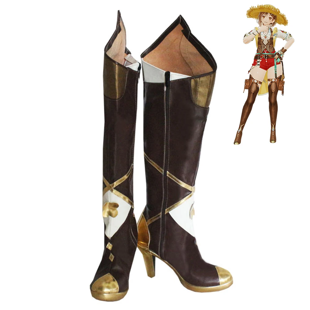 Reisalin Stout Shoes Atelier Ryza 3: Alchemist of the End & the Secret Key Cosplay Boots