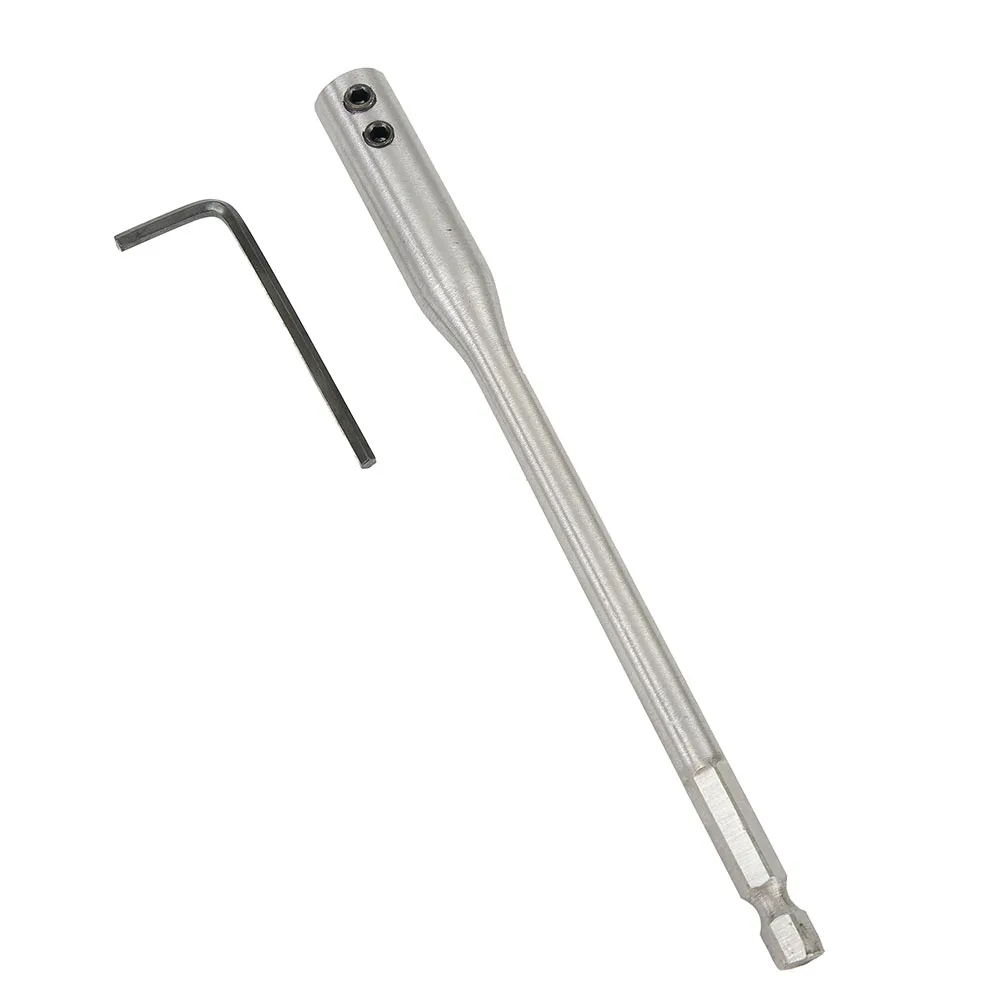 150/300mm Extension Rod Drill Bit Extender Wrench Hex Shank High Carbon Steel Kit Silver Tool Hot New Portable