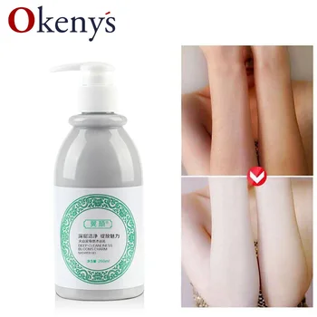 Gel de banho de lama vulcânica 260ml, lavagem de corpo inteiro, clareamento da pele, limpeza profunda, hidratante, esfoliante, cuidados com o corpo, óleo de gel de banho