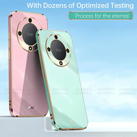 Capa On For Huawei Honor Magic 7 Pro Case 6 Lite 5 X9 A B X9B X9A X50 ShockProof Soft Silicone Luxury Square Plating Phone Cases
