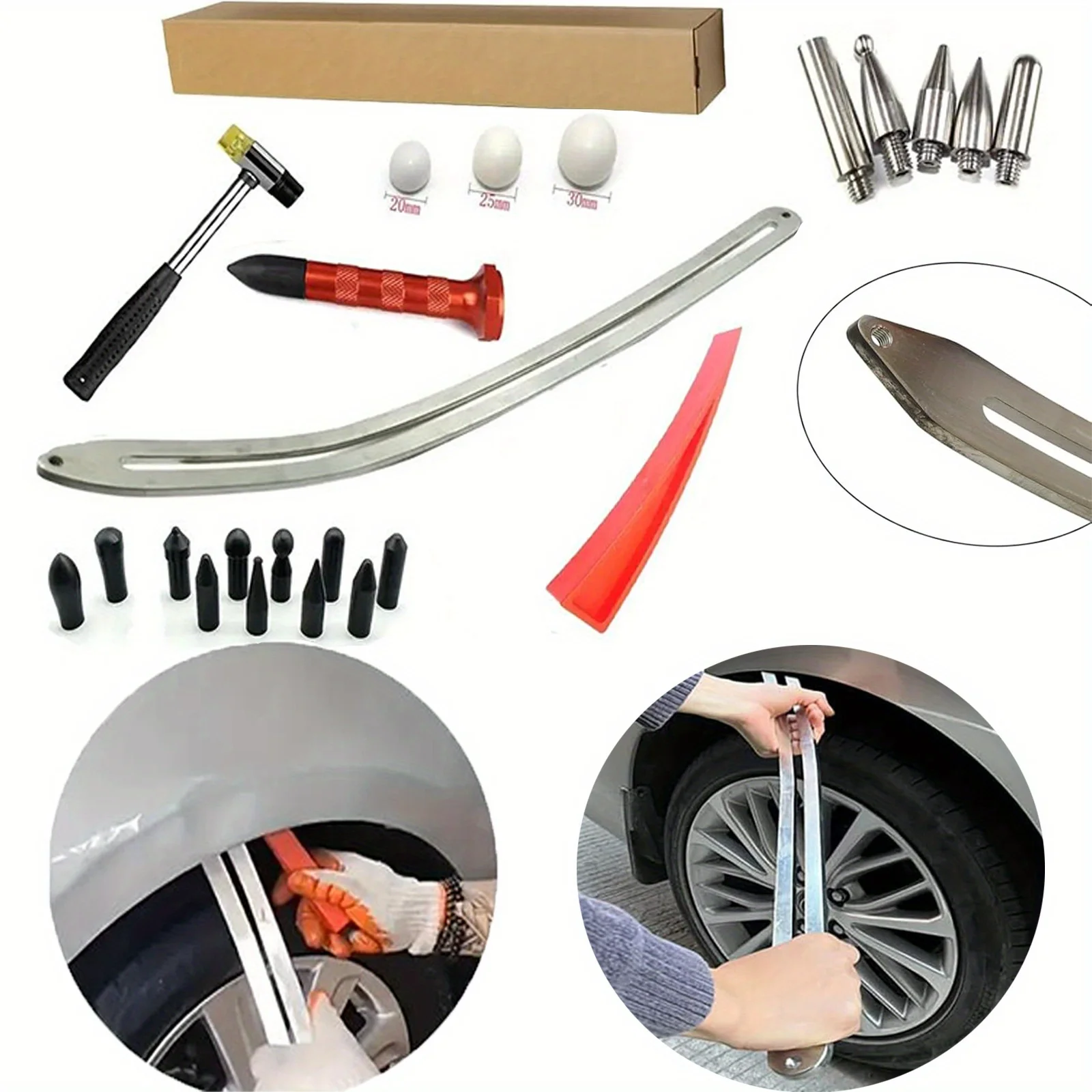 Oem Dent Repair Kit Mudguard Repair Tool Unpainted Sliding And Sliding Pry Bar Curved Lifting Pry Bar Included Dent Re