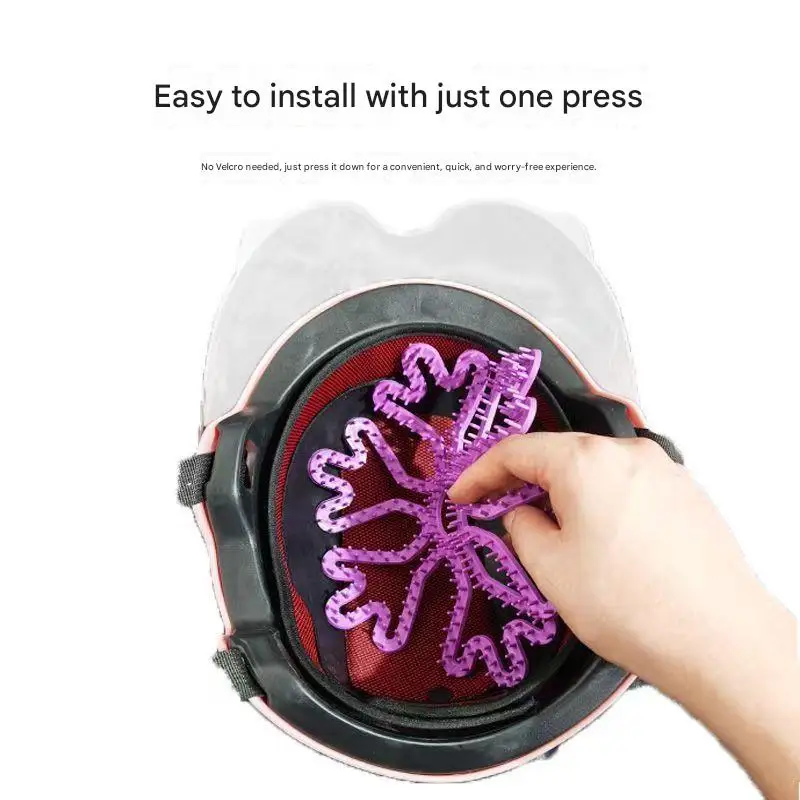 

Flexible Motorcycle Helmet Silicone Lining Safety Shockproof Deformation Cycling Vehicle Helmet Lining Well-ventilated