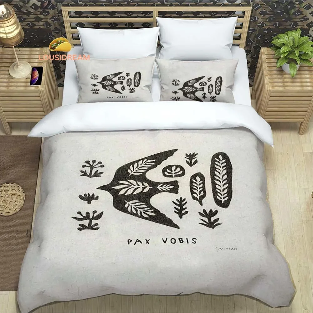 Cute Animal Print Swallow Sheet Quilt Covers Bedding Dormitory Sheets Three-piece Bedding Set Three-piece Soft Warm Bedding Set