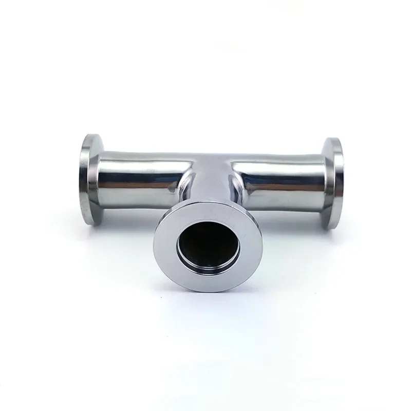 

KF16 (NW16) Equal Tee 3-way T type Flange Adapter Flange Vacuum Tri Clamp Tee Tube Sanitary Tee Ferrule Pipe Stainless Steel 304
