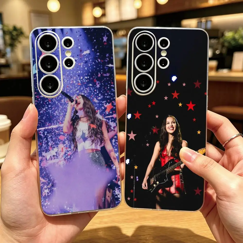 S-Singer OliviaES RodrigoES Phone Case Transparent Silicone Soft For Samsung S25,S24,S21,S22,S23,S30,Ultra,S20,Plus,Fe Gift