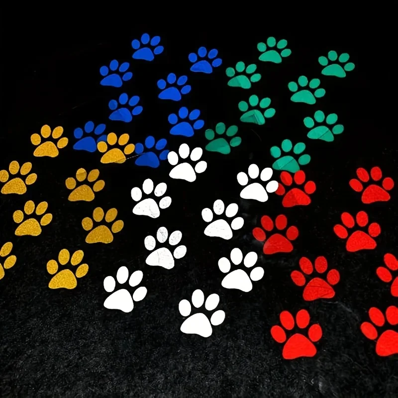 

1 компл. многоцветная автомобильная наклейка в виде лапы домашних животных, очаровательный автоаксессуар для персонализации автомобиля