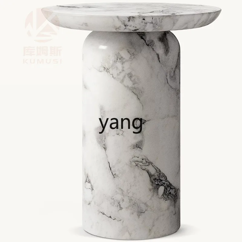 

LH natural marble edge few living room home light luxury edge few tables small round stool