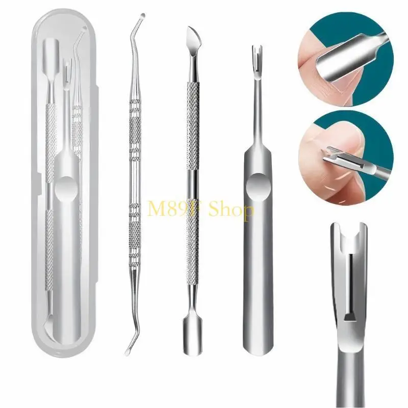 M89F Professionele ingegroeide teennagelgereedschap 6/9 st roestvrij staal Pedicuring ingegroeide teennagels Corrector Set